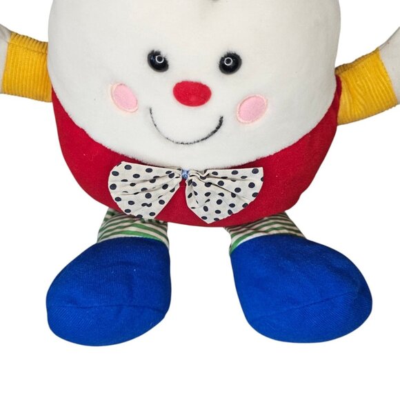 Vintage 1992 Dakin Humpty Dumpty Rattle Plush Stuffed Animal Chimes 9.5" - Picture 2 of 9